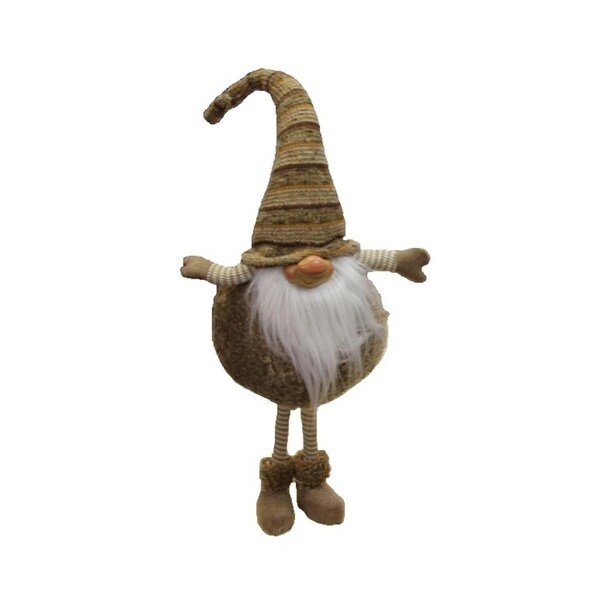 42 Brown And White Ajule Height Chubby Smirking Gnome 42 Brown And White Ajule Height Chubby Smirking Gnome Plush Table Top Christmas Figure