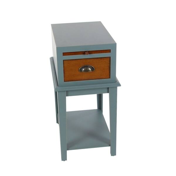 Shop Studio 350 Wood Grey Side Table 13 Inches Wide 26 Inches High Overstock 17354433