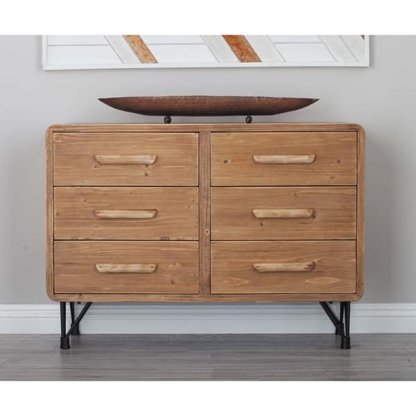 Shop Studio 350 Wood Metal 6 Drawr Chest 39 Inches Wide 28 Inches