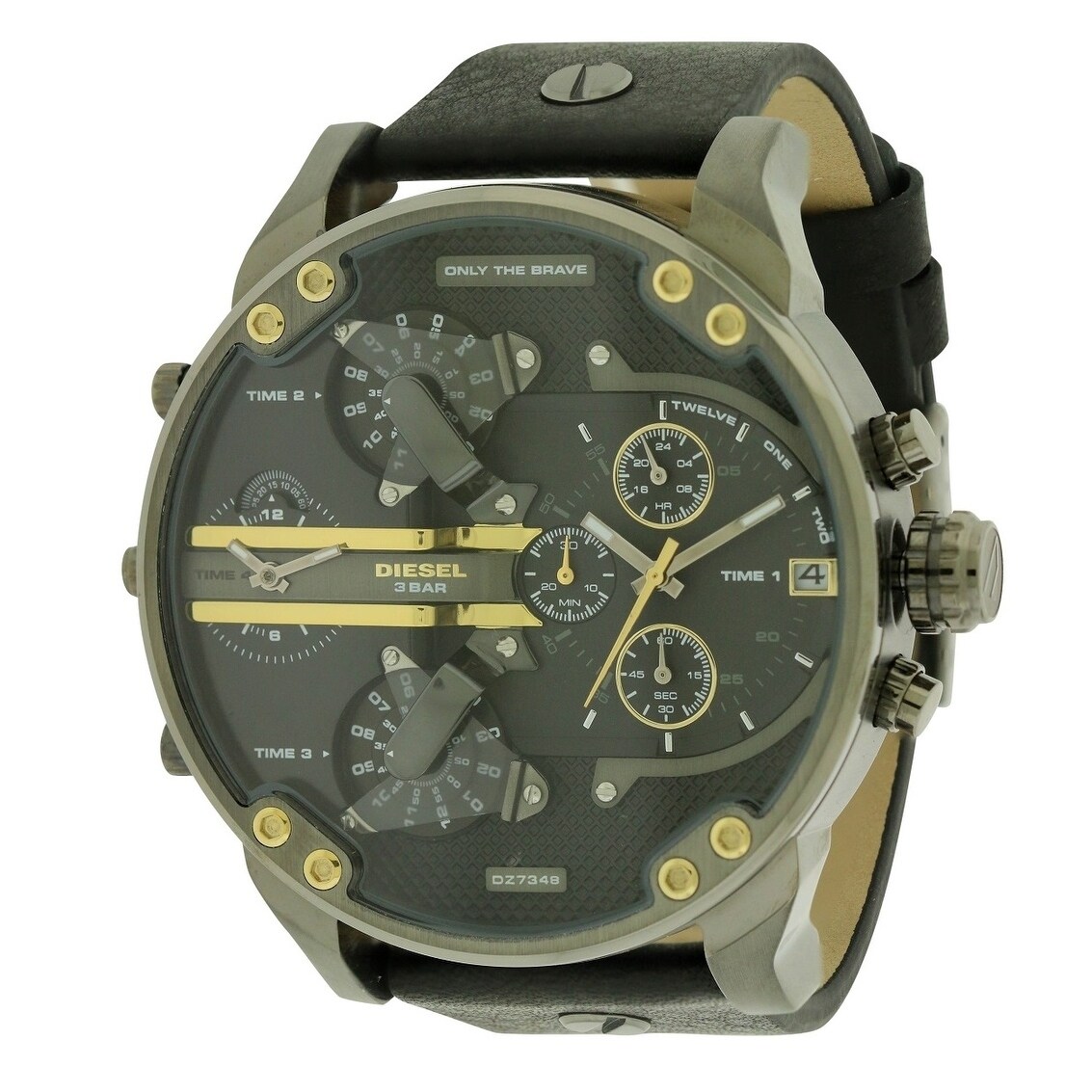 Shop Diesel Mr Daddy 2.0 Leather Mens Watch - Free Shipping Today