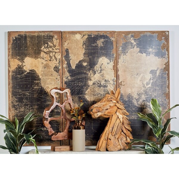 Wood Wall Panels Set of 3, 22"W x 47"H, by Studio 350