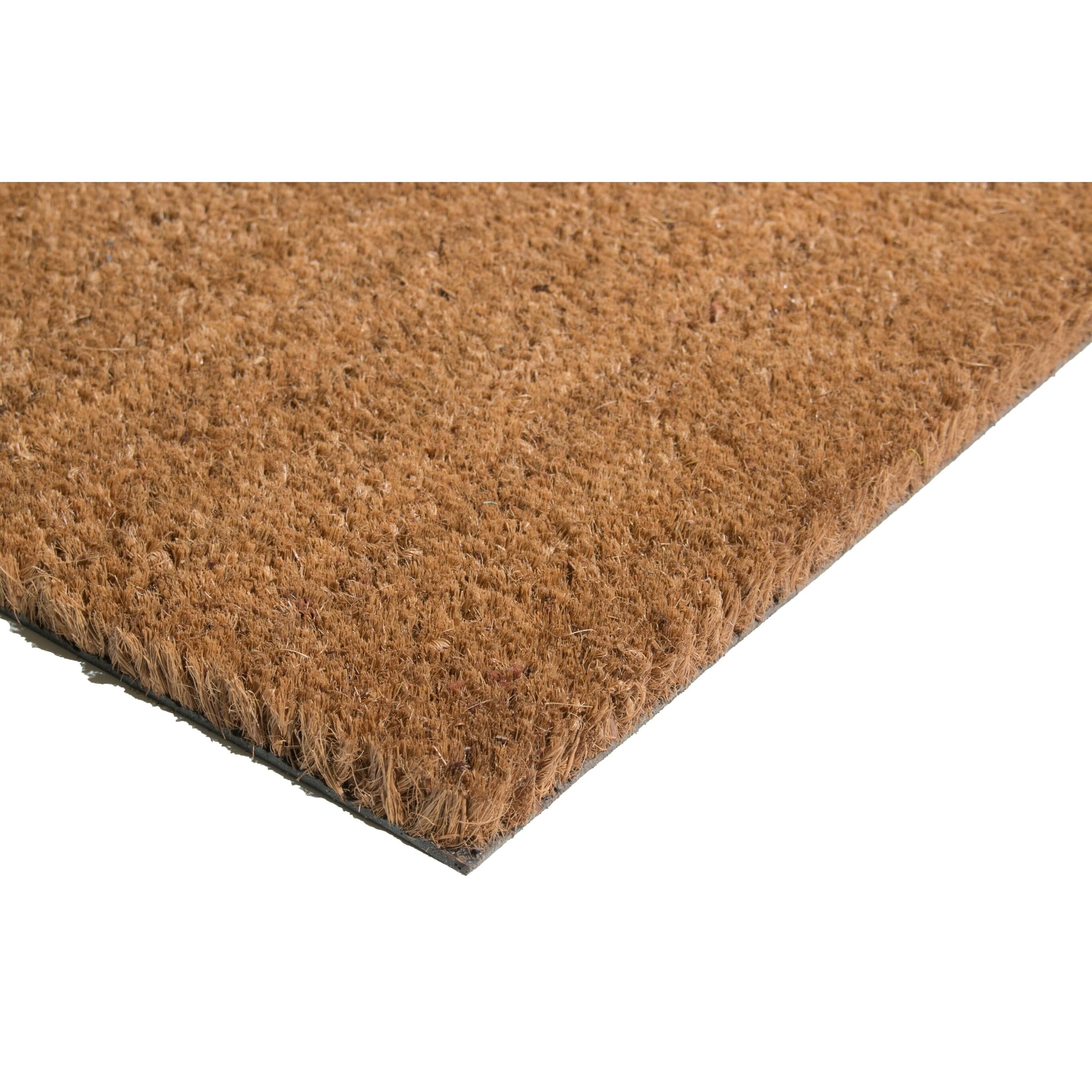 Imports Decor Thick Outdoor Natural Coir Fiber Door Mat Bed Bath