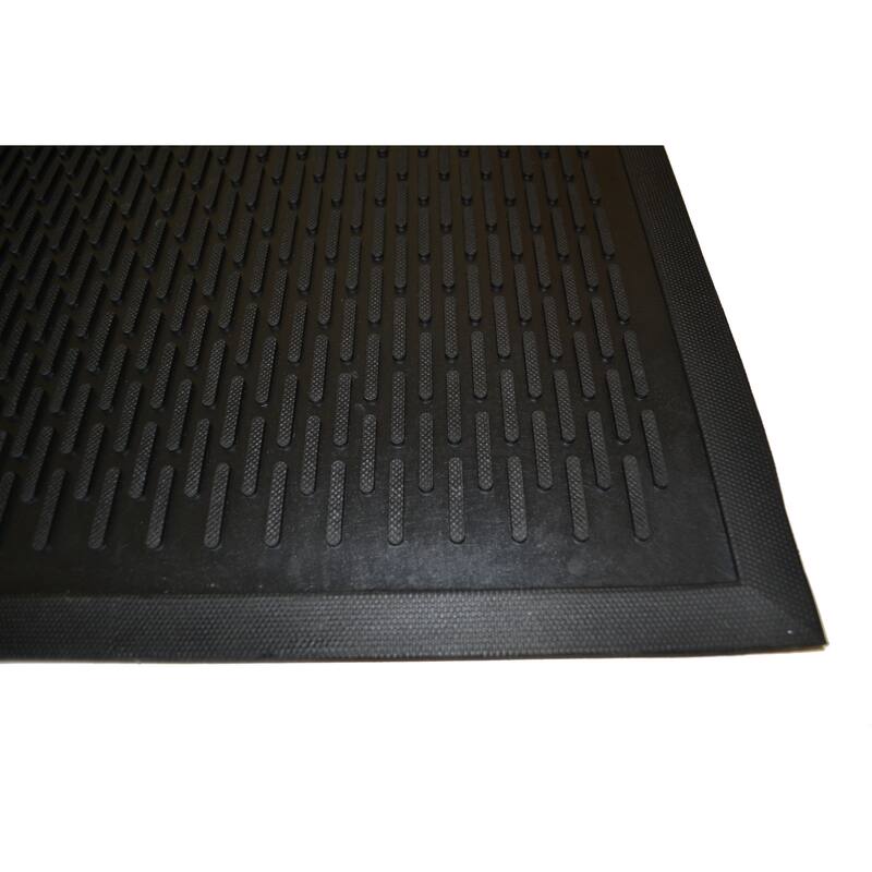 Imports Décor Rubber Scrapper Contemporary Solid Door Mat