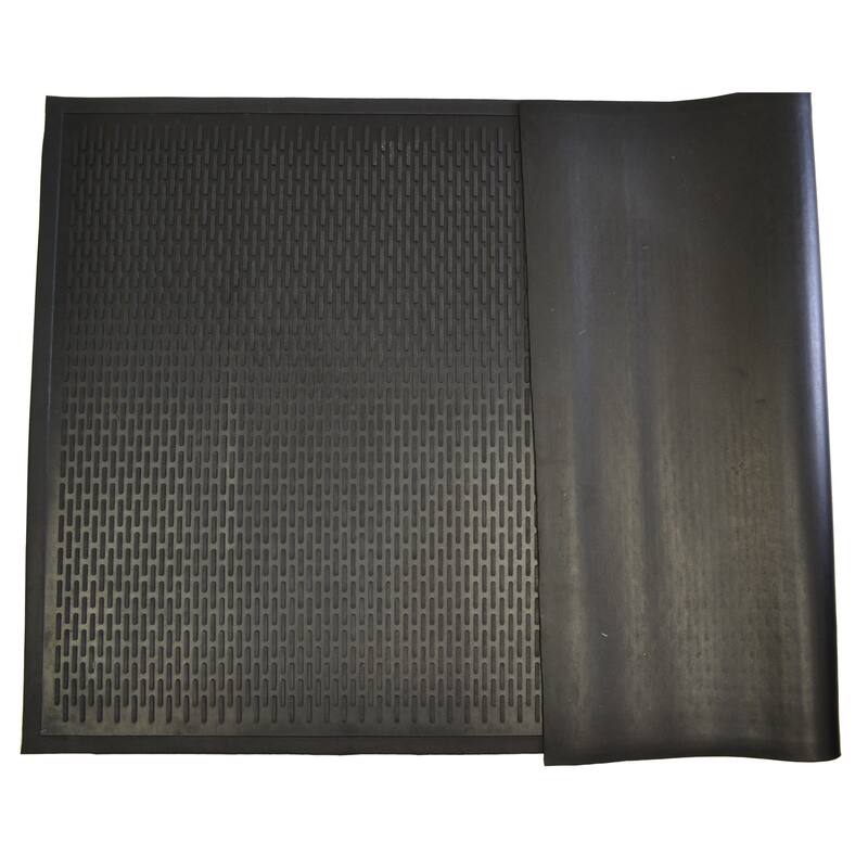 Imports Décor Rubber Scrapper Contemporary Solid Door Mat