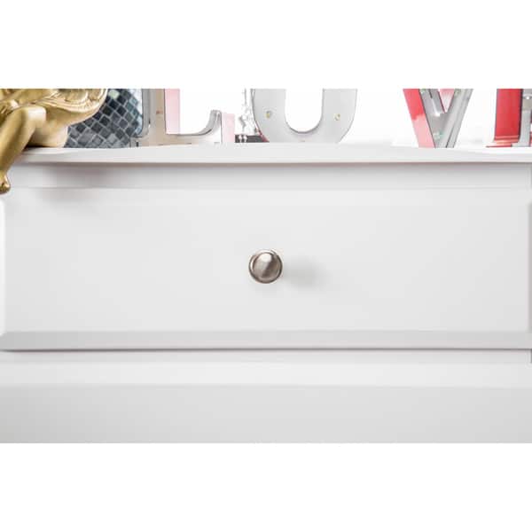 Shop Taylor Olive Panther Contemporary White Youth 2 Drawer