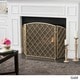 preview thumbnail 1 of 9, Amiyah 3-Panel Fireplace Screen by Christopher Knight Home Gold