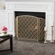 preview thumbnail 11 of 9, Amiyah 3-Panel Fireplace Screen by Christopher Knight Home