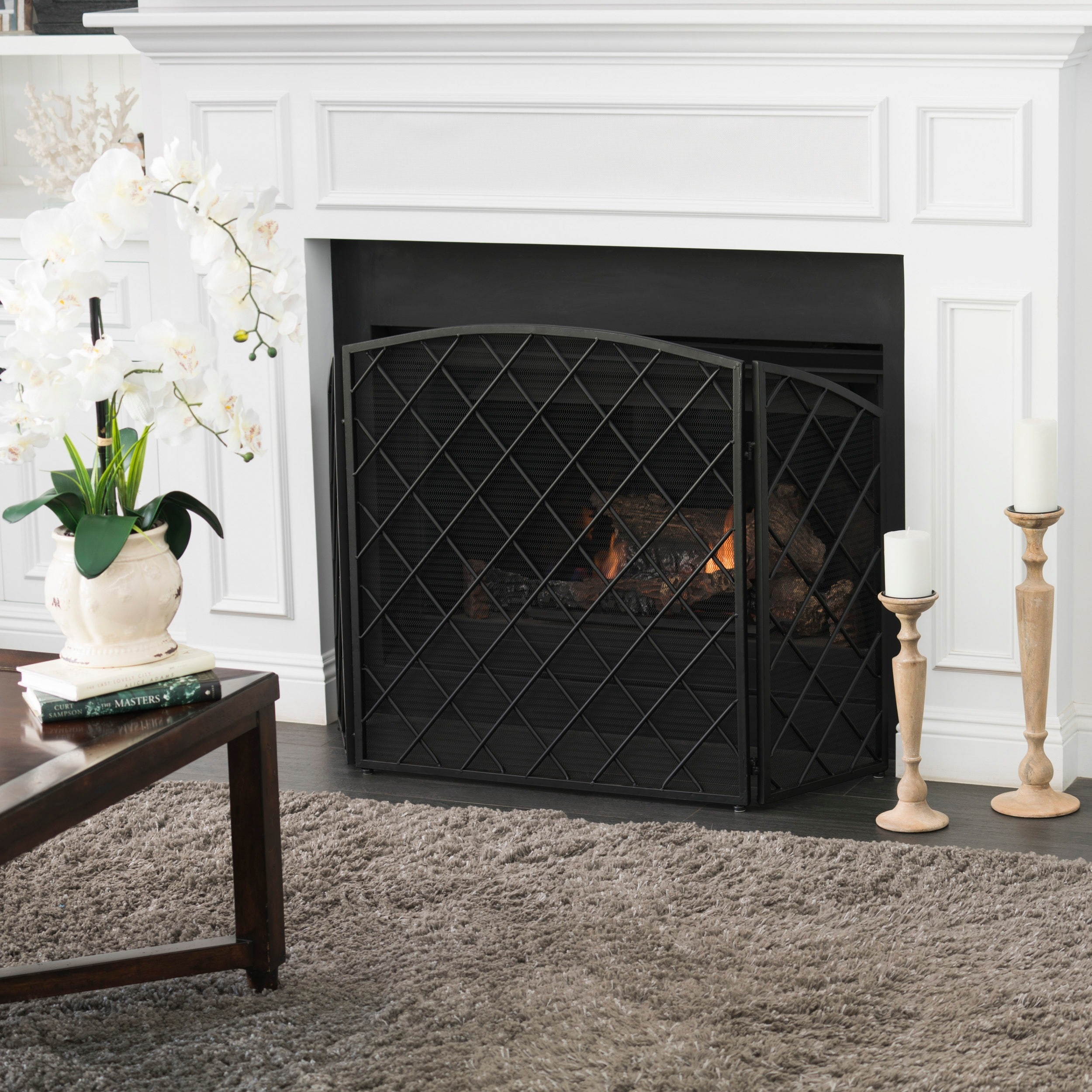 Amiyah 3-Panel Fireplace Screen by Christopher Knight Home Bed Bath   Beyond 17363099