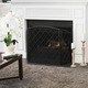 preview thumbnail 3 of 9, Amiyah 3-Panel Fireplace Screen by Christopher Knight Home