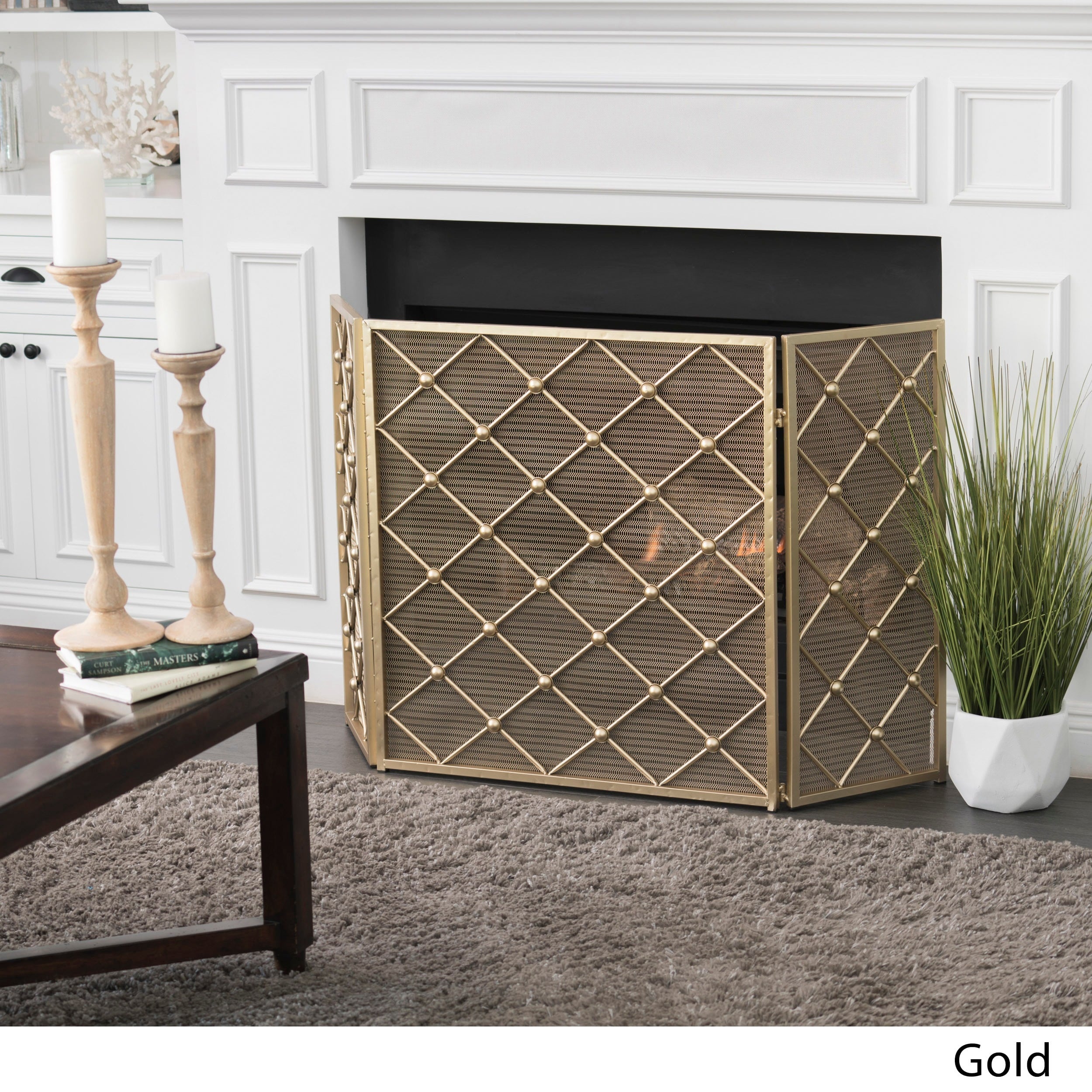 Chelsey 3-Panel Fireplace Screen by Christopher Knight Home On Sale Bed  Bath  Beyond 17363351