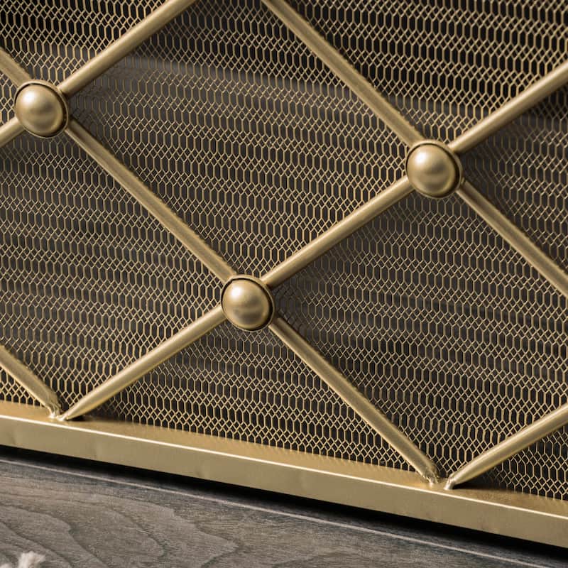 Chelsey 3-Panel Fireplace Screen by Christopher Knight Home