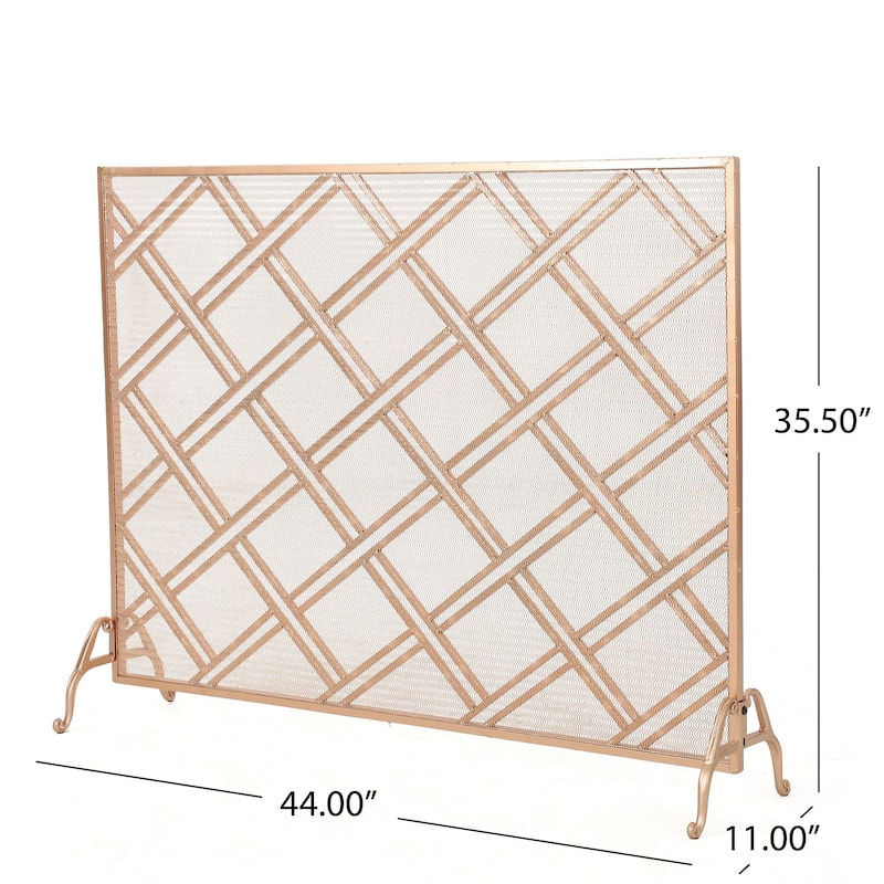 Josette Single Panel Fireplace Screen by Christopher Knight Home