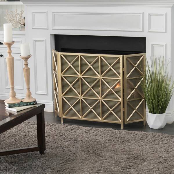 Shop Margaret 3 Panel Fireplace Screen By Christopher Knight Home