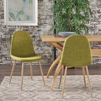 Raina Mid-Century Modern Fabric Dining Chair (Set of 2) by Christopher Knight Home