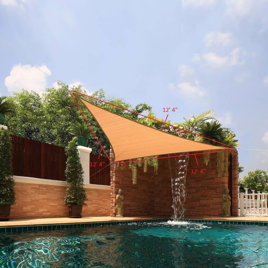 Medium UV-Blocking Triangle Sail Sun Shade
