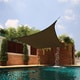 preview thumbnail 5 of 5, Bayville Medium Square Sail Extra-heavy Fabric Sun Shade by Havenside Home