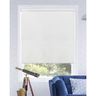 CHICOLOGY Light Filtering Cordless Roller Shades-Urban White