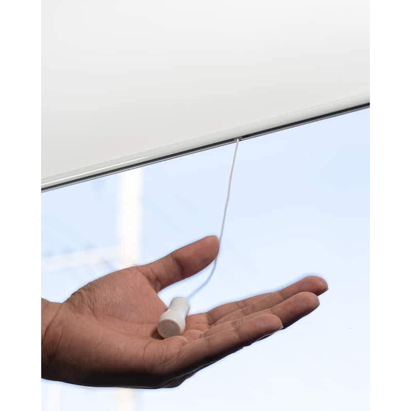 CHICOLOGY Blackout Cordless Roller Shades Snap-N'-Glide-Byssus White