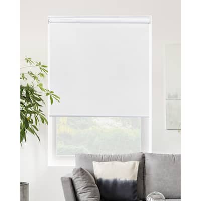 CHICOLOGY Blackout Cordless Roller Shades Snap-N'-Glide-Byssus White