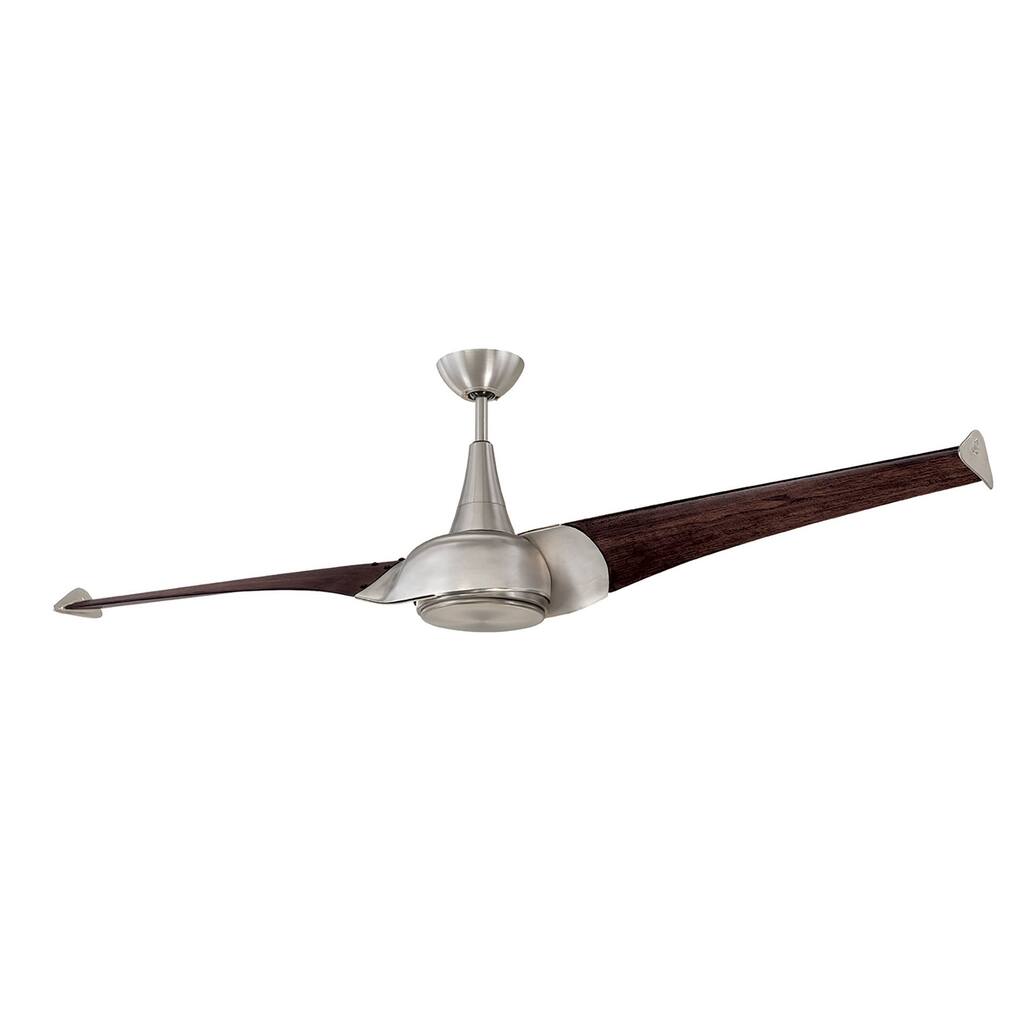 Ariel 68" 2 Blade Ceiling Fan Brushed Nickel/Pewter