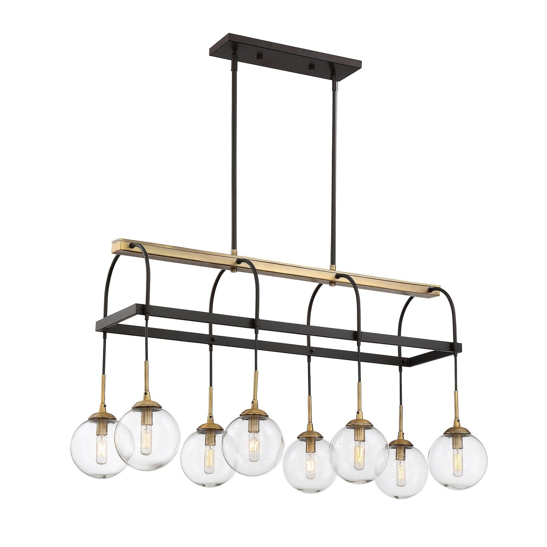Fulton 8 Light Chandelier English Bronze & Warm Brass - Chandeliers For Bedrooms by Overstock.com