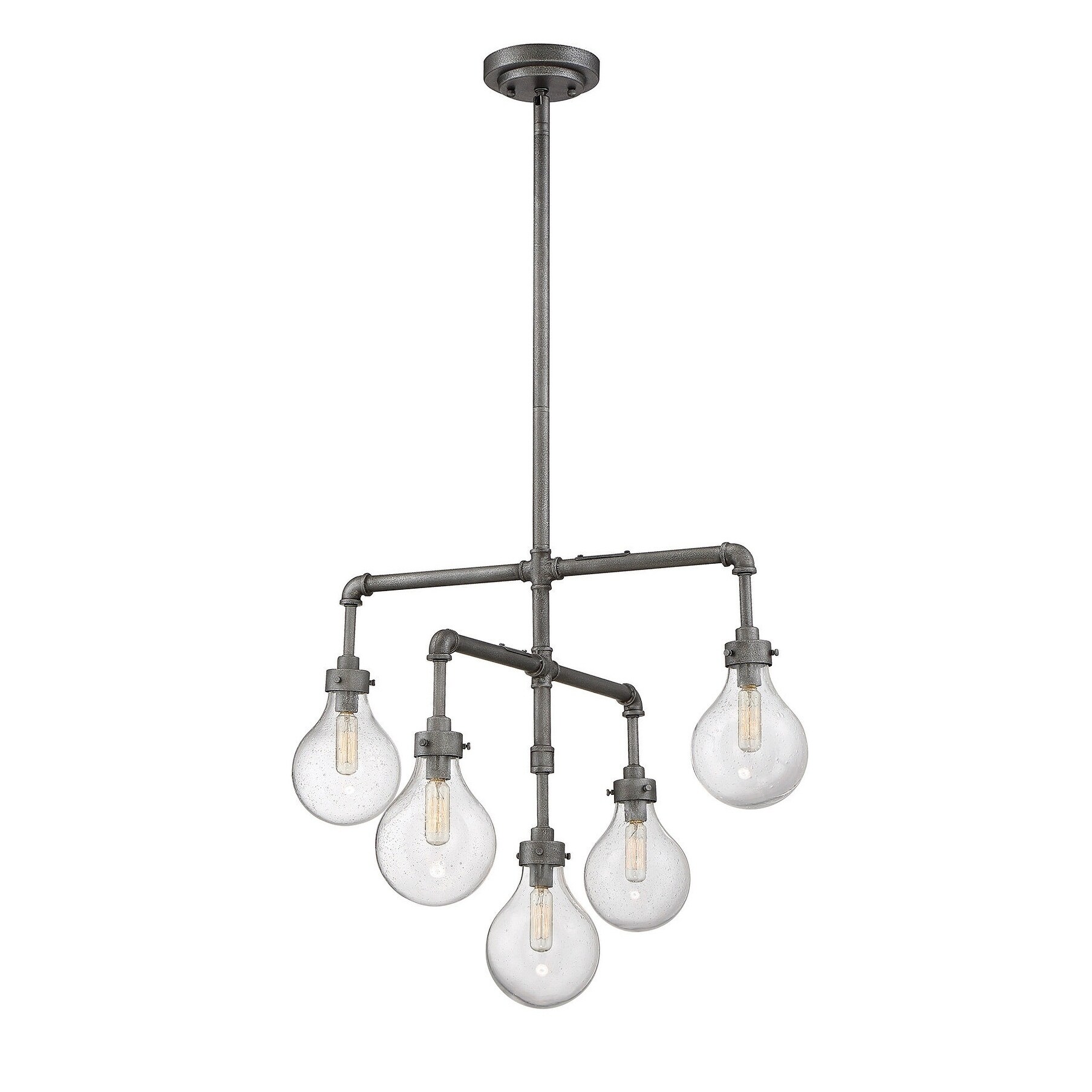 Dansk 5 Light Chandelier Galvanized Metal - Chandeliers For Bedrooms by Overstock.com