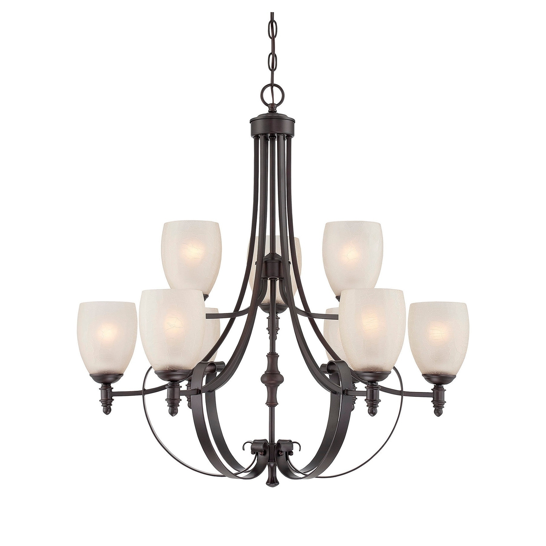 Duvall 9 Light Chandelier English Bronze - Chandeliers For Bedrooms by Overstock.com