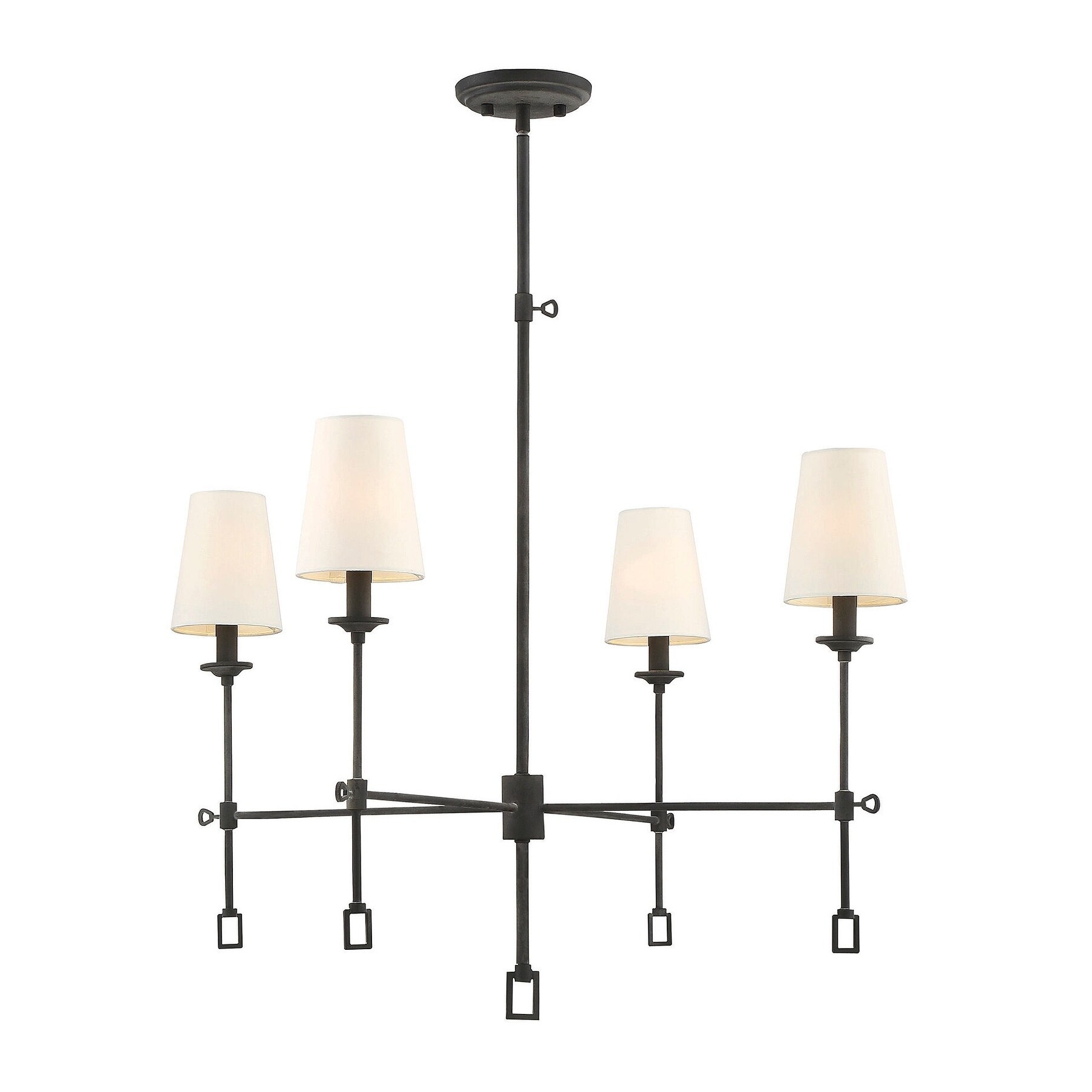Lorainne 4 Light Chandelier Oxidized Black - Chandeliers For Bedrooms by Overstock.com
