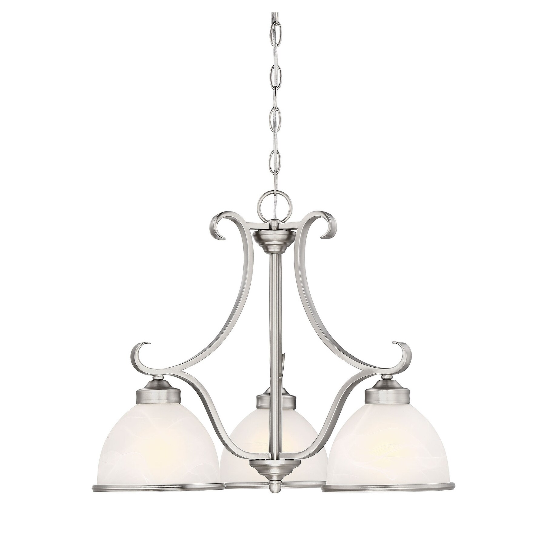 Willoughby 3 Light Chandelier Pewter - Chandeliers For Bedrooms by Overstock.com
