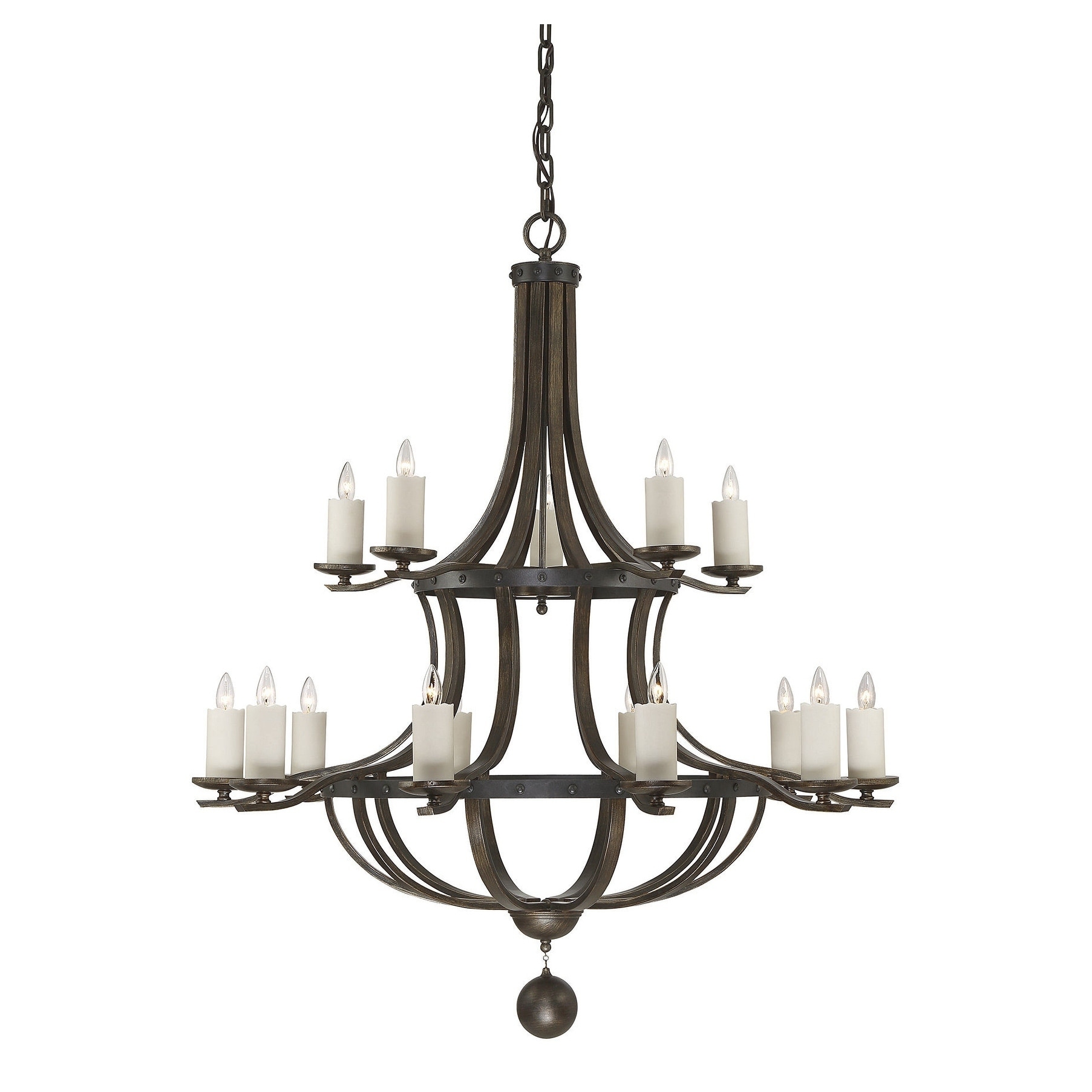 Alsace 15 Light Chandelier Reclaimed Wood - Chandeliers For Bedrooms by Overstock.com