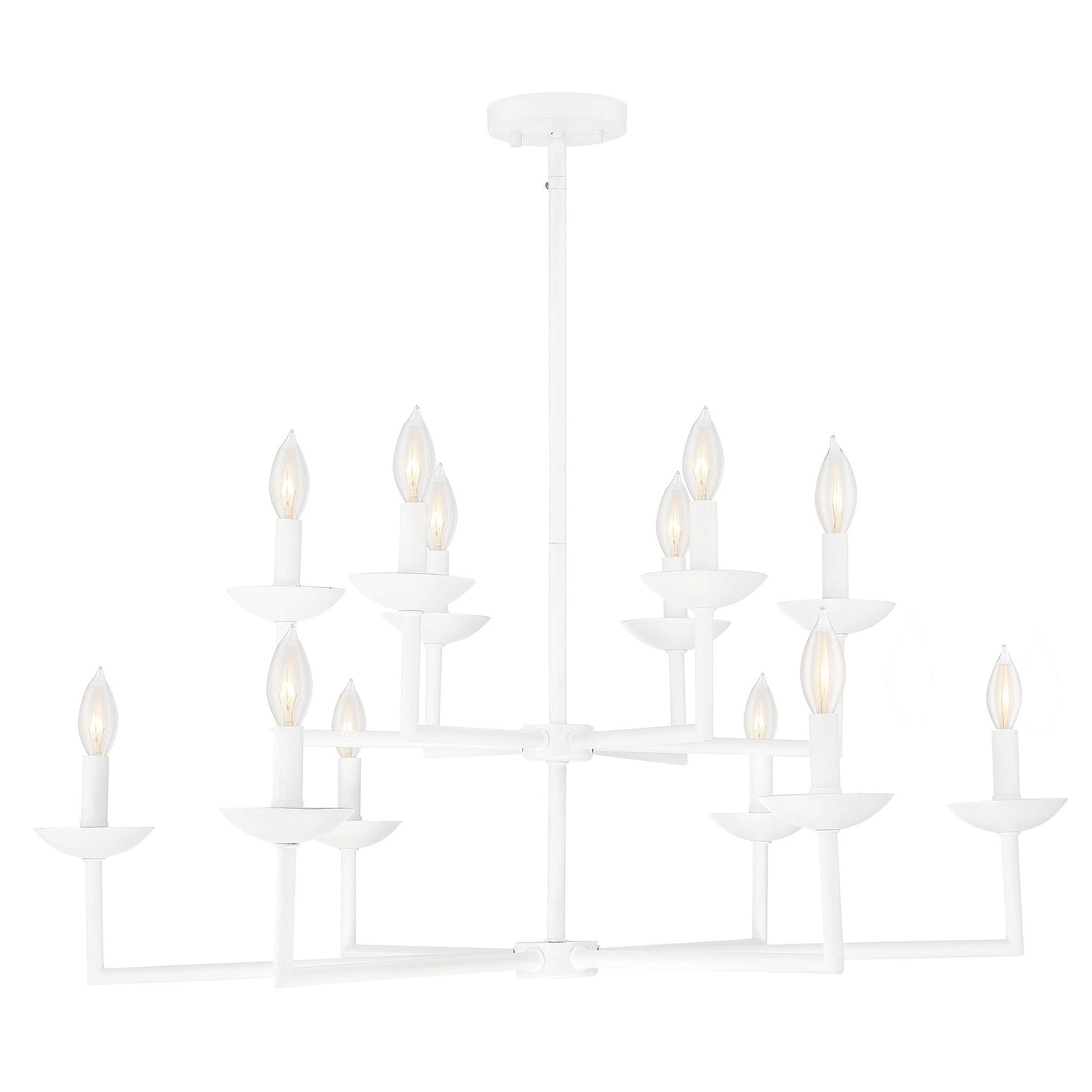 Piper 12 Light Chandelier Porcelena - Chandeliers For Bedrooms by Overstock.com