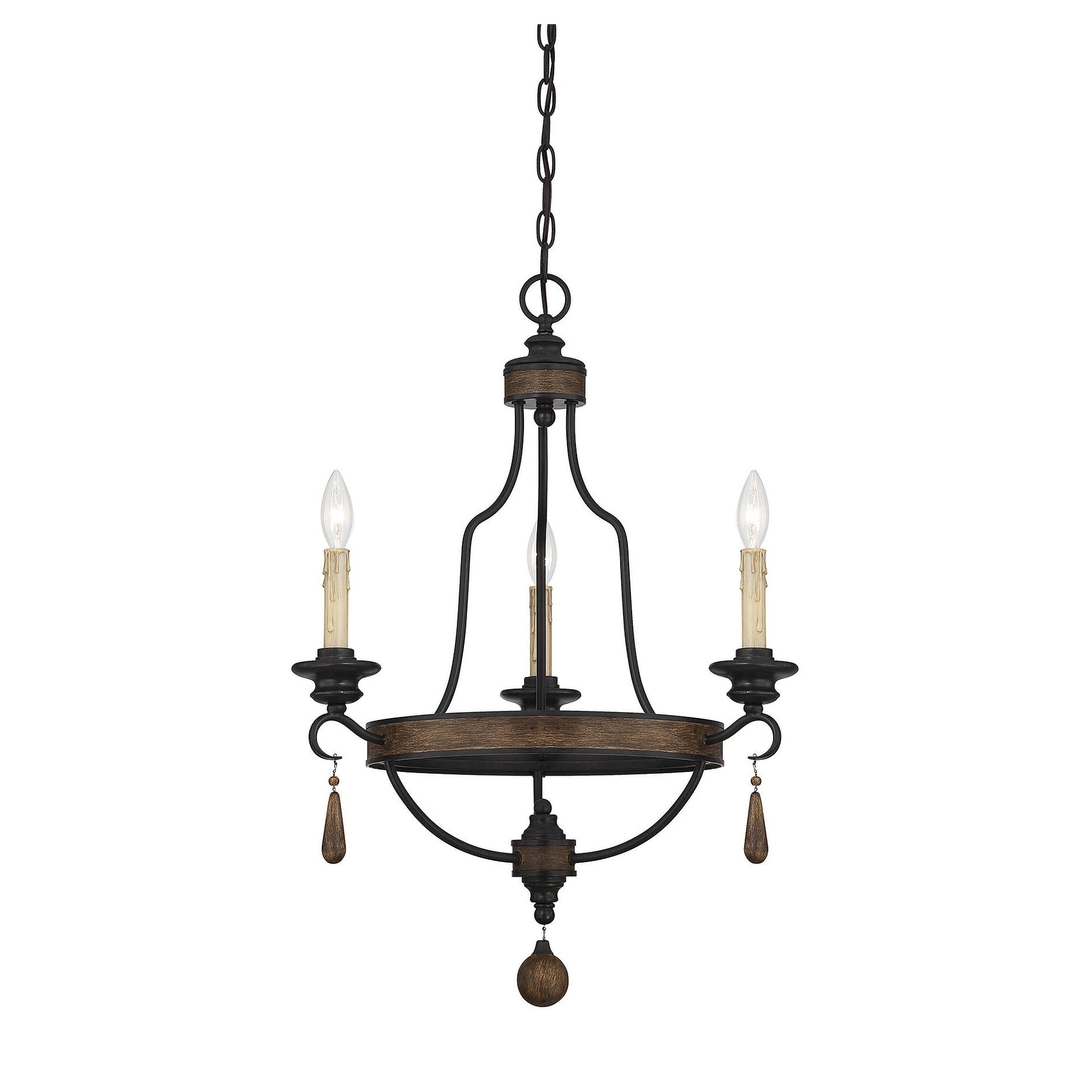 Gracewood Hollow Poldine Rustic 3-light Chandelier - Chandeliers For Bedrooms by Overstock.com