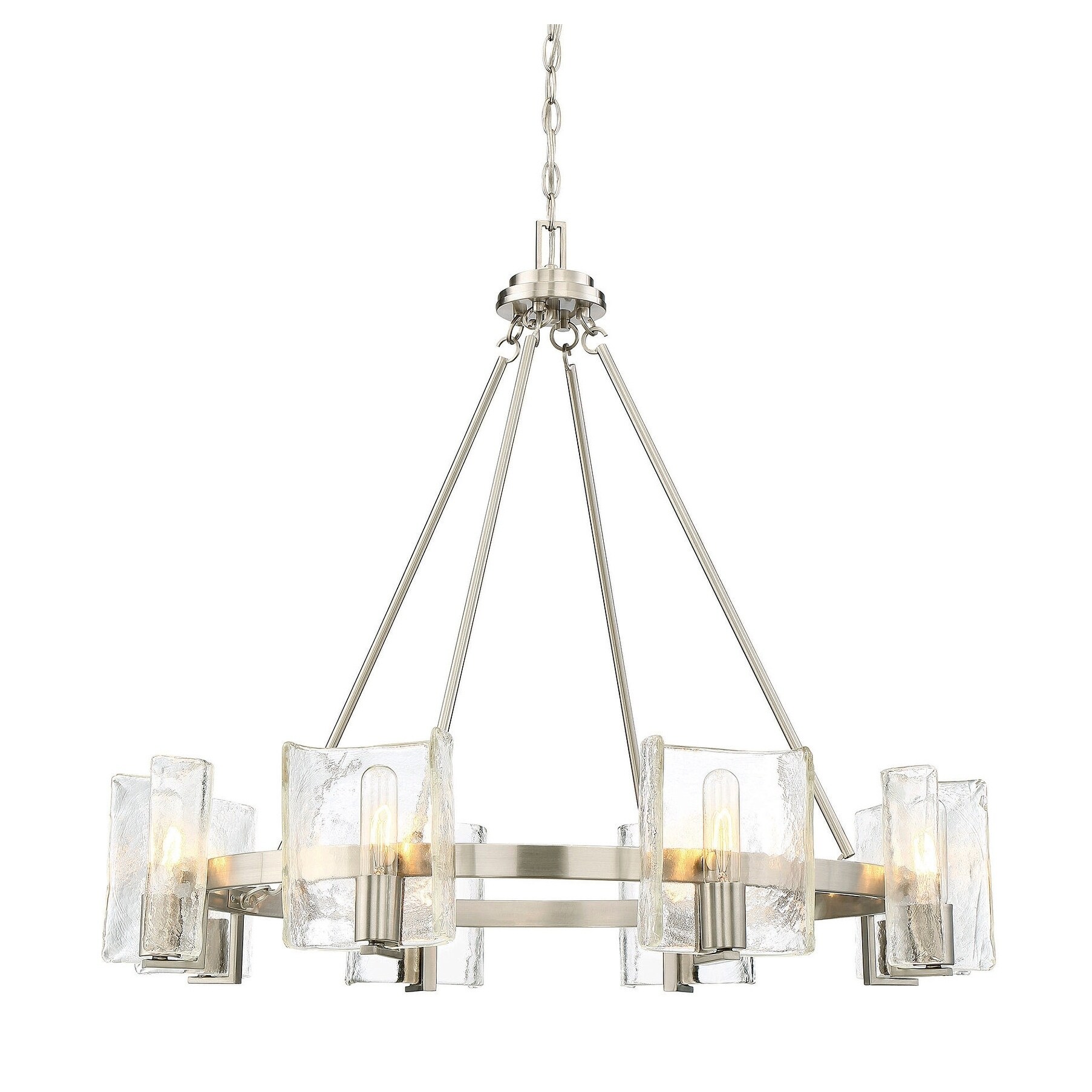 Handel 8 Light Chandelier Satin Nickel - Chandeliers For Bedrooms by Overstock.com