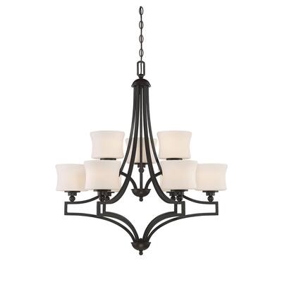 Terrell 9 Light Chandelier English Bronze