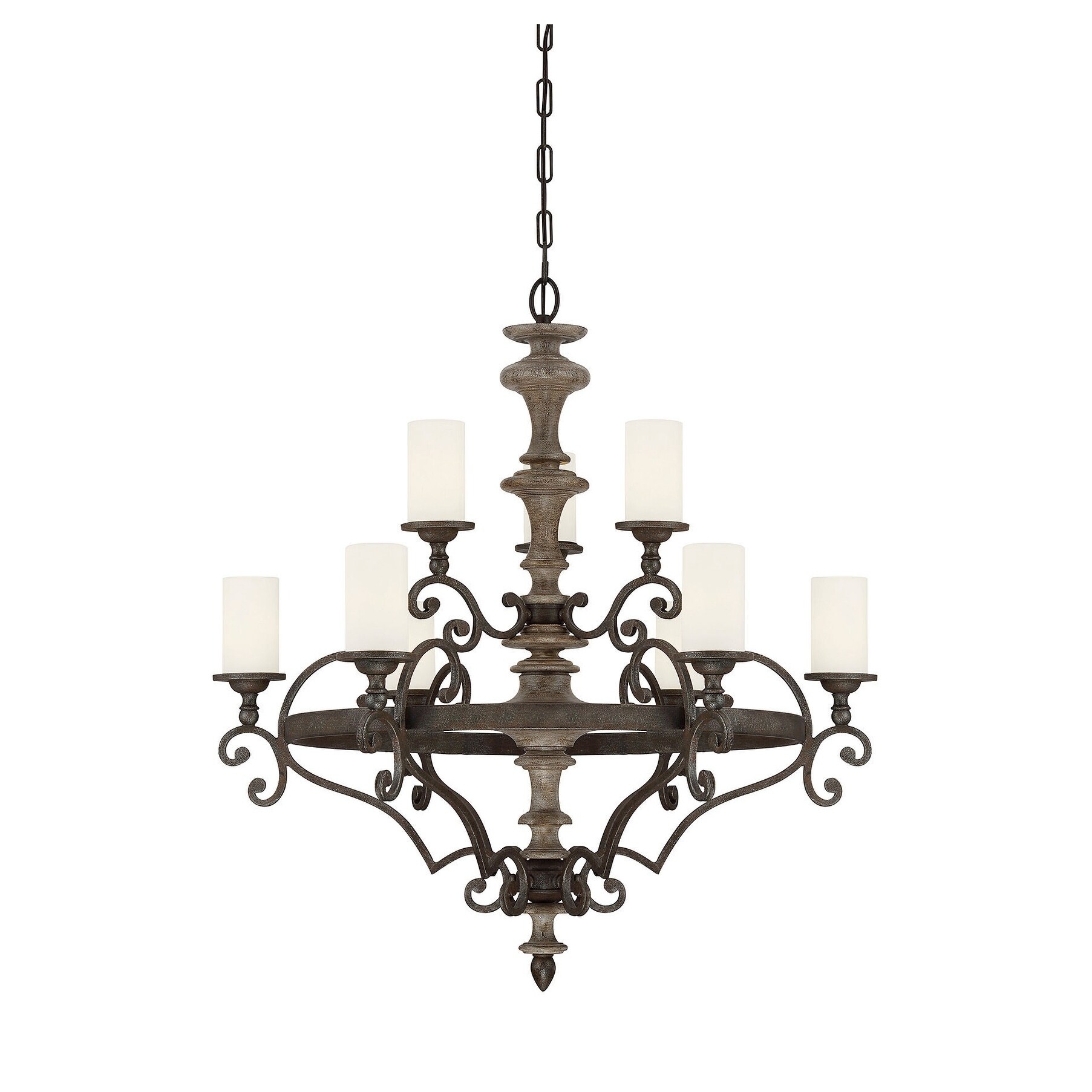 Strathmore 9 Light Chandelier Century Bronze - Chandeliers For Bedrooms by Overstock.com
