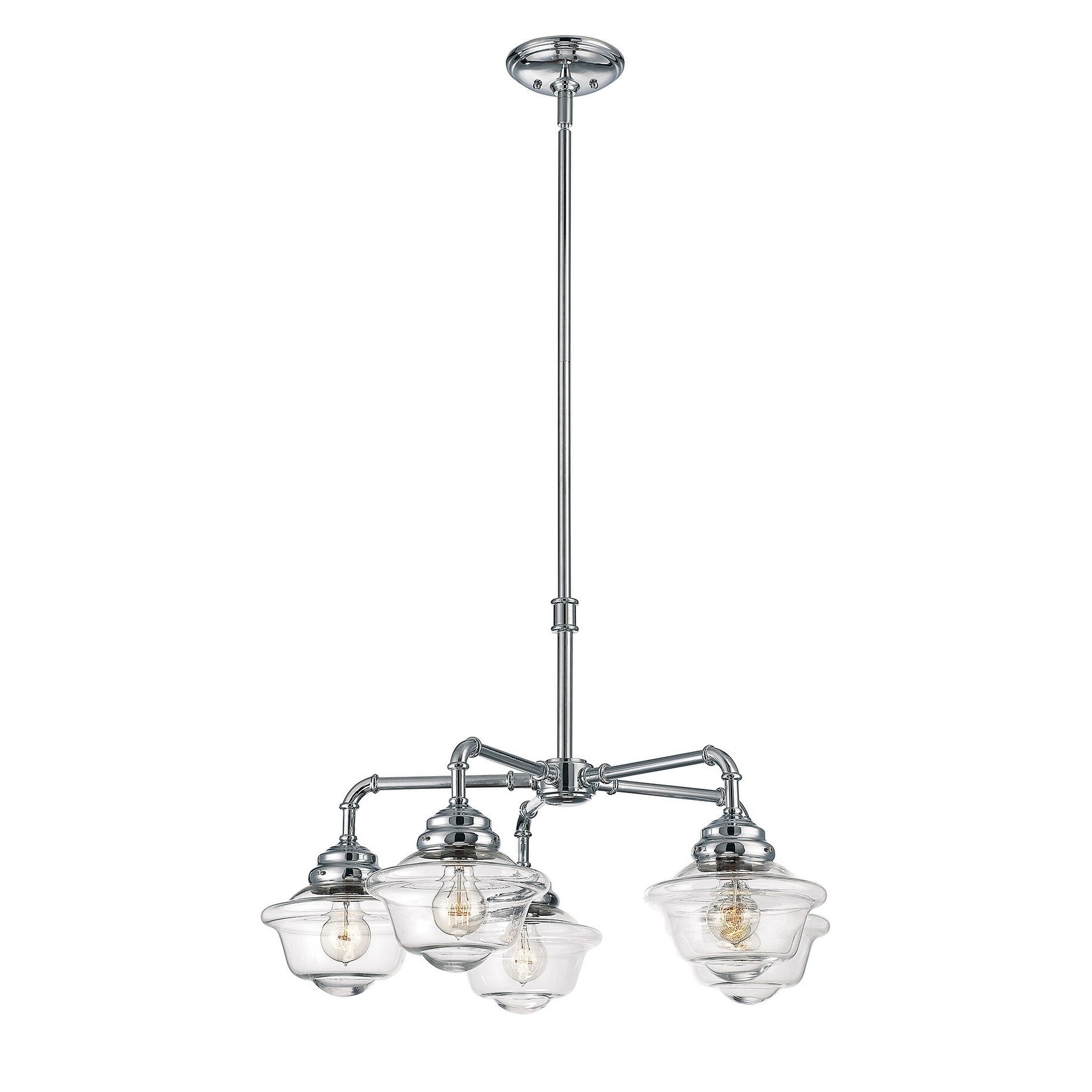 Fairfield 5 Light Chandelier Chrome - Chandeliers For Bedrooms by Overstock.com