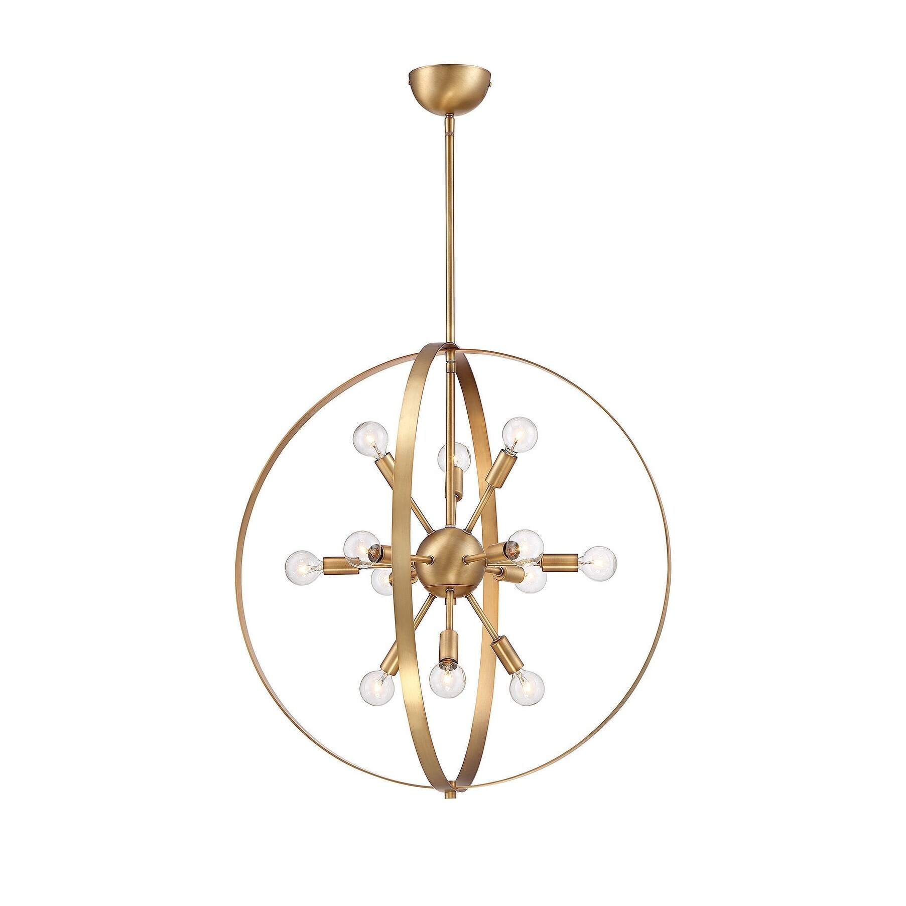 Marly 12 Light Chandelier Warm Brass - Chandeliers For Bedrooms by Overstock.com