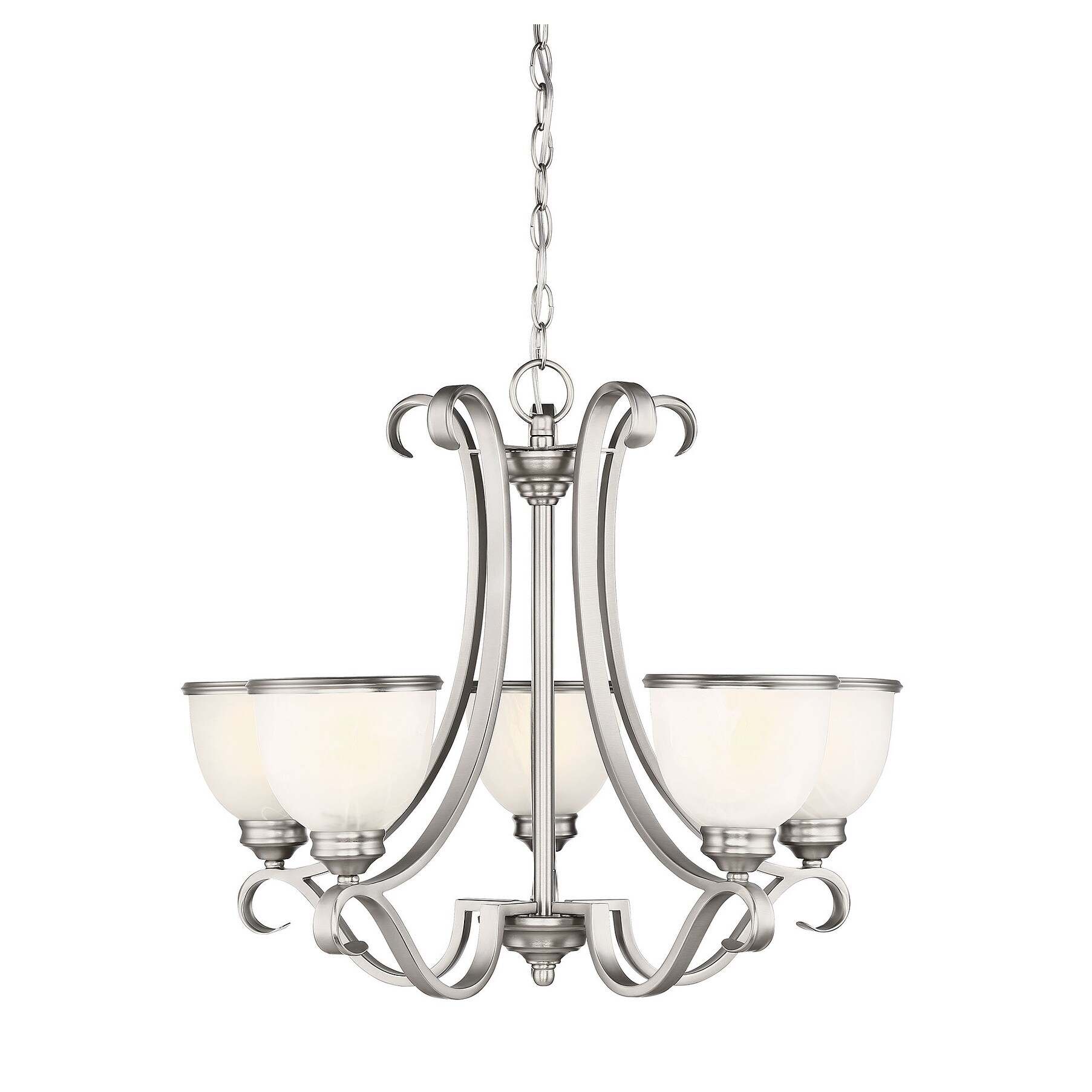 Willoughby 5 Light Chandelier Pewter - Chandeliers For Bedrooms by Overstock.com