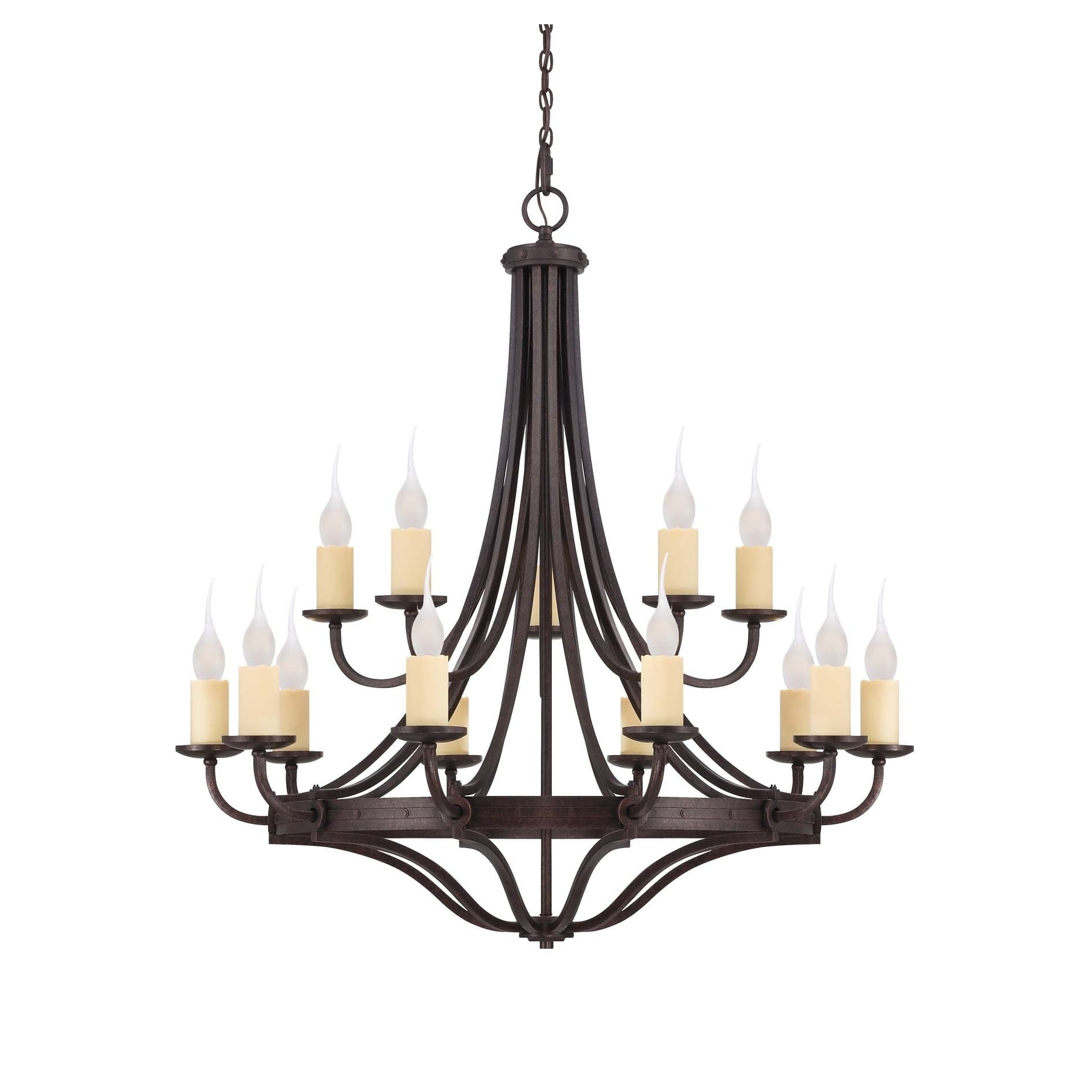 Elba 15 Light Chandelier Oiled Copper - Chandeliers For Bedrooms by Overstock.com