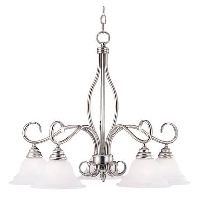 Polar 5 Light Chandelier Pewter