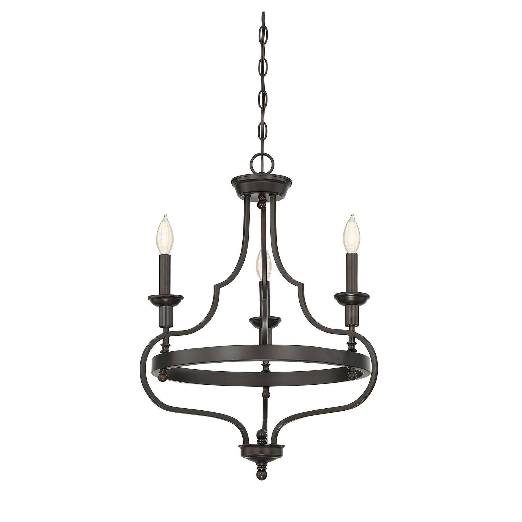 Sheilds 3 Light Chandelier English Bronze - Chandeliers For Bedrooms by Overstock.com