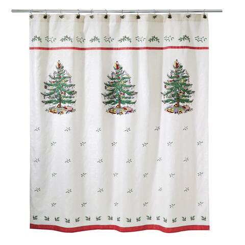 Spode Tree Red Shower Curtain