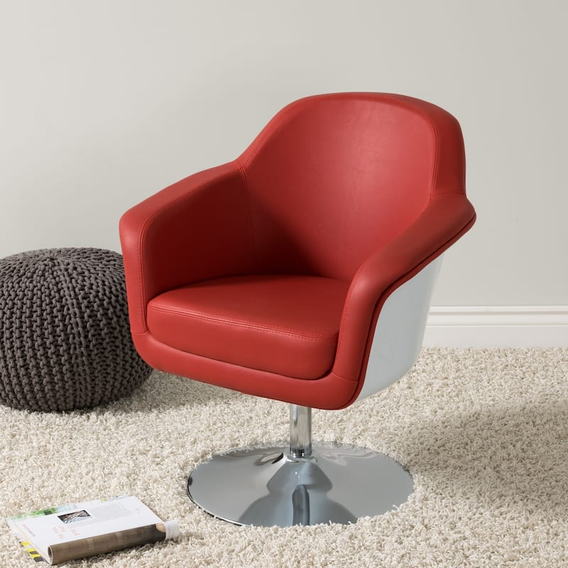 CorLiving Modern Bonded Leather Accent Chair