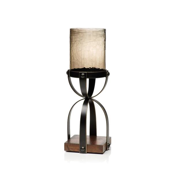 Shop 15 Tall Hourglass Hurricane Candle Holder Wood Base Free