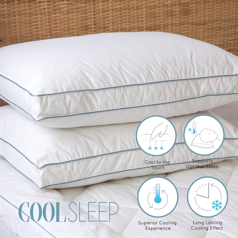 Cool Sleep Down-Alternative Pillow by Cozy Classics - White