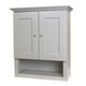 Grey Shaker Bathroom Wall Cabinet - N/A - Overstock - 17373450