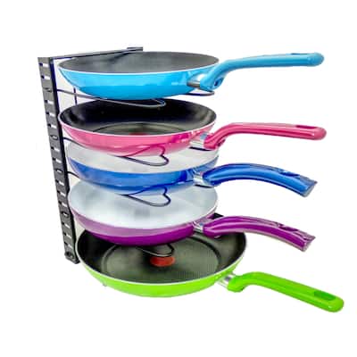 Adjustable Pot, Lid and Pan Organizer