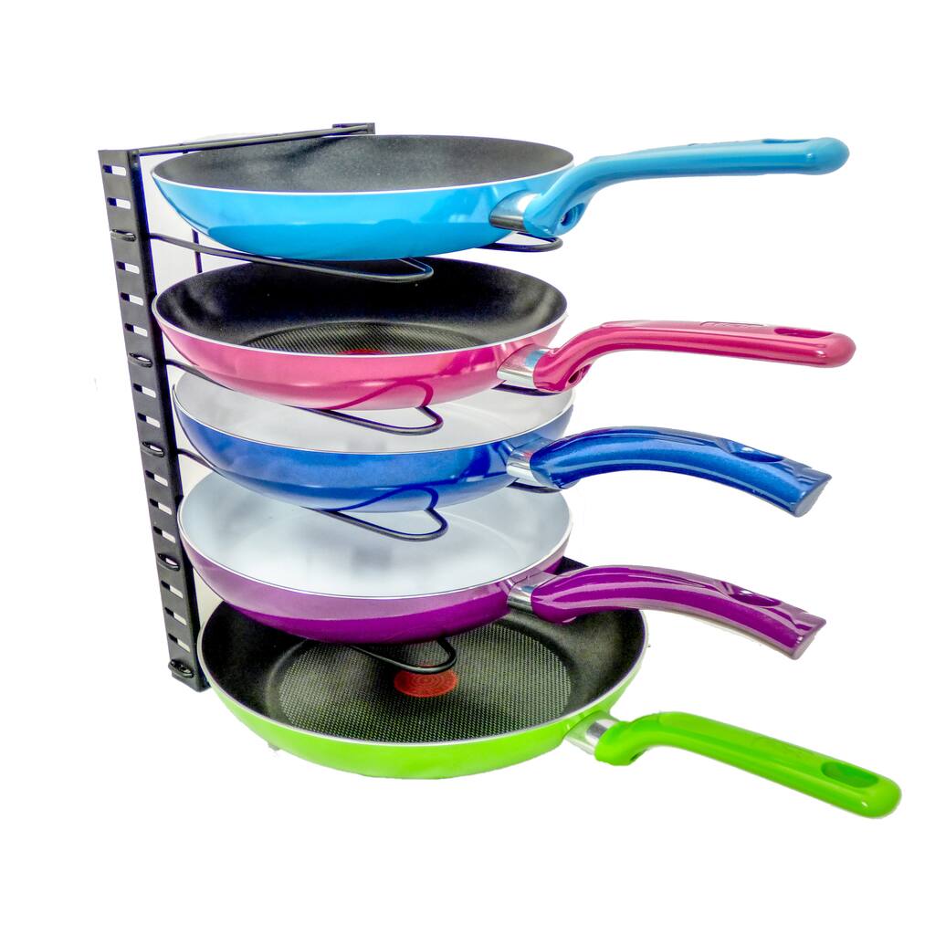 Adjustable Pot, Lid and Pan Organizer