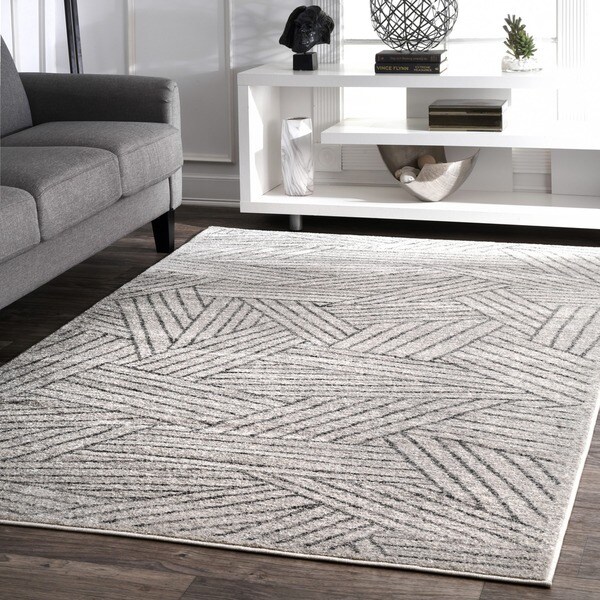 Nuloom Contemporary Overling Striped Boards Grey Rug 8 2 X Nuloom Contemporary Overling Striped Boards Grey Rug 8 X27 2 X 11