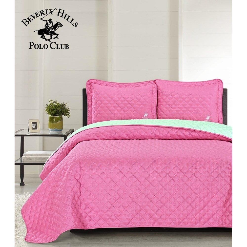 Bedding Beverly Hills Polo Club Reversible Quilt Set Home Garden